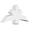 Ekena Millwork Alberta Architectural Grade PVC Gable Bracket, 48"W x 22"H x 6"D x 6"F, 11/12 Pitch GBP048X22X0606ALB00 - alternate 1